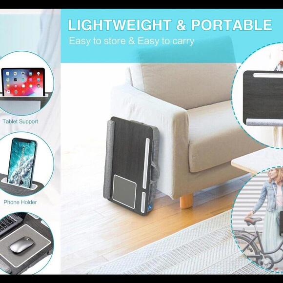 Freequeen Computer Laptop Lap Desk with Cushion And Mouse Pad. - Picture 15 of 15